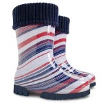 Детские резиновые сапоги Demar TWISTER LUX PRINT L ( полоска )